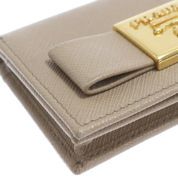Prada Beige Fiocco Holder Case Business Saffiano - Picture 5 of 5